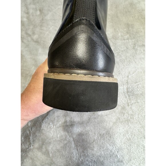 Moretti Black Label Black Adonis Lace Up Leather Upper Dress Boots Size 12 - Picture 4 of 11